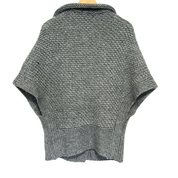 Elsamanda Anthropologie Cape Cardigan Sweater Womens S Chunky Alpaca Wool Poncho - Picture 6 of 12